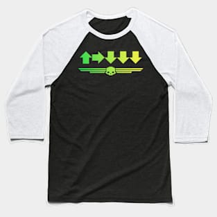 helldivers-500kg-bomb gradient Green colors Baseball T-Shirt